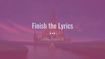 Preview of FINISH THE LYRICS - DISNEY EDITION 2 // MUSIC GAME