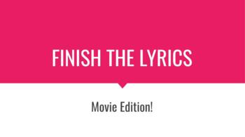 Preview of FINISH THE LYRICS - MOVIE EDITION // MUSIC GAME!