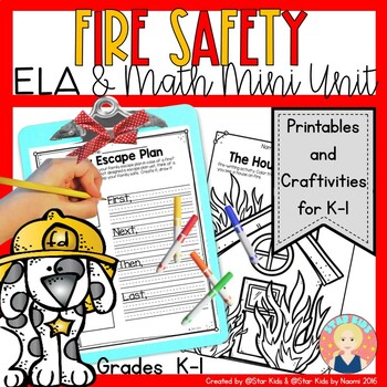 Preview of FIRE SAFETY ACTIVITIES FOR KINDERGARTEN AND FIRST GRADE