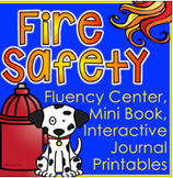 FIRE SAFETY Mini Book Fluency Center Interactive Printables