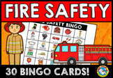 FIRE SAFETY PREVENTION WEEK ACTIVITY BINGO GAME KINDERGART