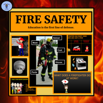 Preview of Fire Safety| Community Understanding| Community Services| Google Slide Activity