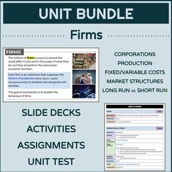 Preview of FIRMS | Unit Bundle (Intro to Economics)
