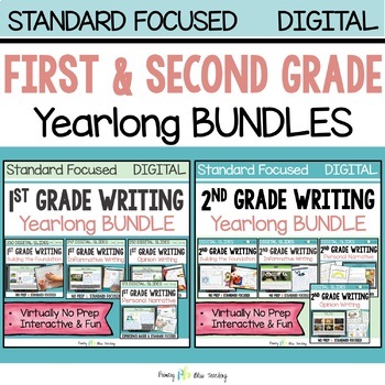 Preview of FIRST AND SECOND GRADE EXPLICIT WRITING CURRICULUMS BUNDLE