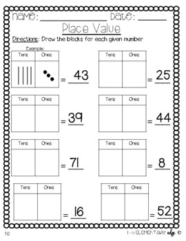 FIRST GRADE 1.NBT.B.2 Place Value by The Elementary Edge | TpT