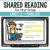 FIRST GRADE FABLES SHARED READING LESSONS and ACTIVITIES