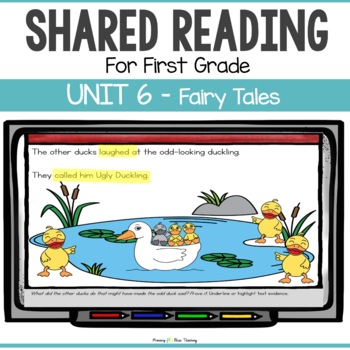 Preview of FIRST GRADE FAIRY TALES SHARED READING LESSONS and ACTIVITIES