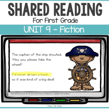 Preview of FIRST GRADE FICTION SHARED READING LESSONS and ACTIVITIES