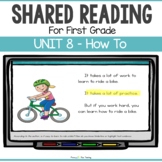 FIRST GRADE HOW TO SHARED READING LESSONS and ACTIVITIES