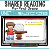 FIRST GRADE REALISTIC FICTION SHARED READING LESSONS and A