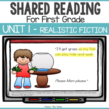 Preview of FIRST GRADE REALISTIC FICTION SHARED READING LESSONS and ACTIVITIES