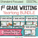FIRST GRADE STRUCTURED WRITING CURRICULUM for Opinion, Narrative and Informative