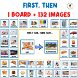 FIRST THEN | PICTURE CARDS | AUTISM | COMMUNICATION CARD |