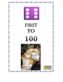 FIRST TO 100 GAME..  Template for SMARTBOARD