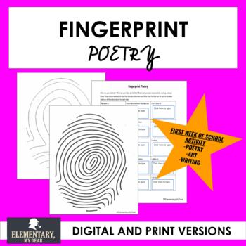 Preview of Fingerprint Poetry FREEBIE
