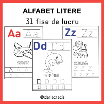 Preview of FISE DE LUCRU - LITERELE ALFABETULUI - CLR (COMUNICARE IN LIMBA ROMANA)