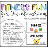 NEW Fitness Fun for the Classroom with Countdown Timers