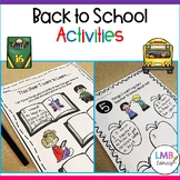 Back to School Activities, First Day of School