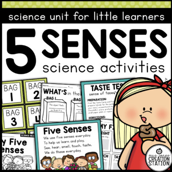 Preview of FIVE SENSES SCIENCE UNIT - HANDS ON ACTIVITIES | PRE-K, KINDER AND FIRST