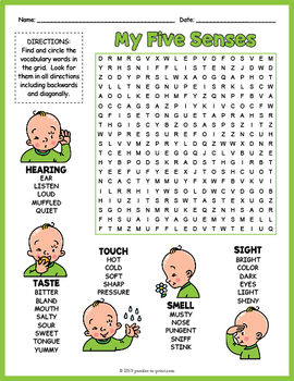 5 Senses Gift Tags Printable Free - Printable Word Searches