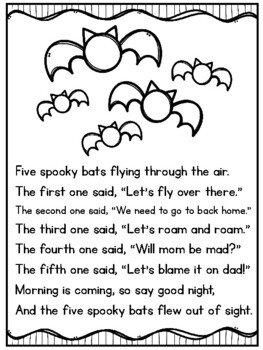spooky bats poem