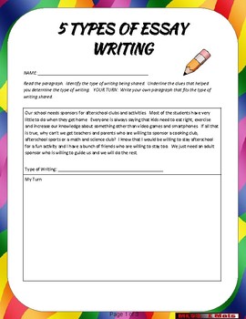 types of essay for primary 4