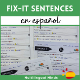 FIX-IT SENTENCES in Spanish - Corrige oraciones