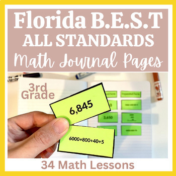 Preview of Florida B.E.S.T. Standards 3rd Grade Math Journal ALL STANDARDS Entire year