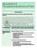 FL BEST Grade 10 ELA.10.R.1.3 Perspective & Point of View 