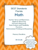 FL BEST Standards - Data Tracking - Math | 8th Grade | Dig