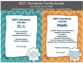 FL BEST Standards - Data Tracking - Math & ELA - 7th Grade