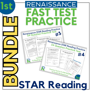 Preview of FL FAST STAR Reading Practice Test Prep - 1st Grade - #2,#3 - 2 Practice Tests