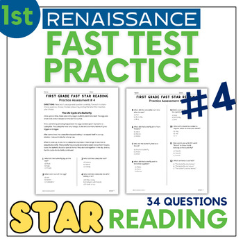 Preview of FL FAST STAR Reading Practice Test Prep - 1st Grade - TEST # 4