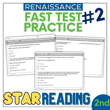 Preview of FL FAST STAR Reading Practice Test Prep #2 - 34 Questions - 2nd Grade