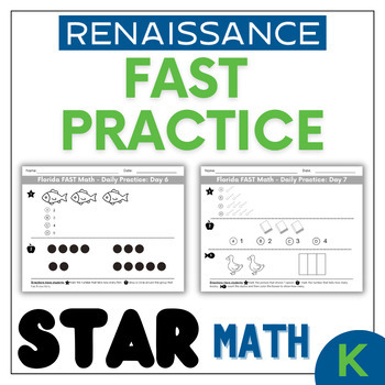 Preview of FL BEST Renaissance STAR test Math Kindergarten -