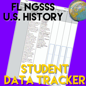 Preview of FL NGSSS US History Benchmark Student Data Tracker for EOC