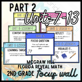 FL Reveal Math 2nd Grade Focus Wall- McGraw Hill (Units 7-13)