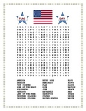 FLAG DAY- Word Search and Double Puzzle with Hidden Message