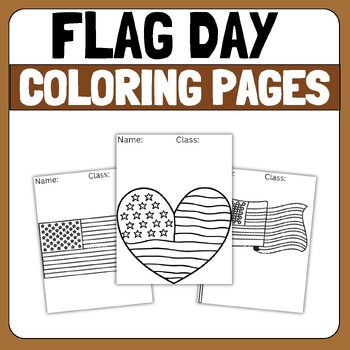Preview of FLAG DAY  coloring pages