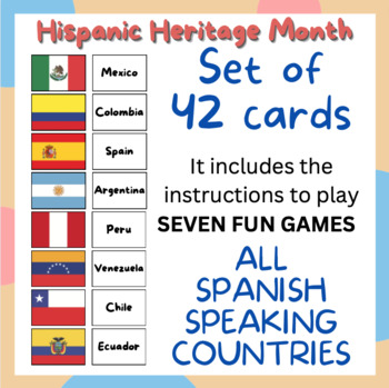 Preview of FLAGS GAMES - Hispanic Heritage Month