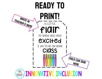 Free Printable for Flair Pens – Just Posted