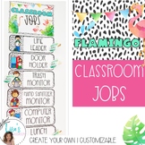 FLAMINGO Tropical Classroom Jobs Poster/sign Clip chart 21