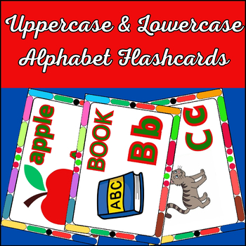 Preview of Uppercase & Lowercase Alphabet Flashcards