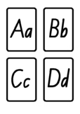 FLASH CARDS - ALPHABET - NSW FOUNDATION FONT