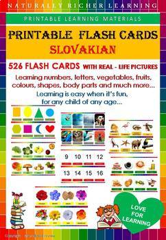 Preview of FLASH CARDS SLOVAKIAN VOCABULARY