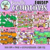 FLASH DEAL! EASTER Counting Clipart GROWING BUNDLE. Pascua