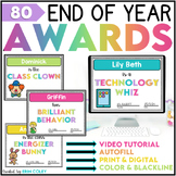 Editable End of Year Awards - Autofill Student Certificate
