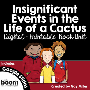 Preview of Insignificant Events in the Life of a Cactus Digital + Printable Novel Study
