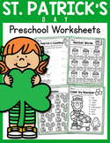 St. Patrick's Day Preschool Worksheets (March) Distance Learning