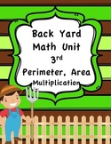 3rd Grade Area and Perimeter Unit with real life context